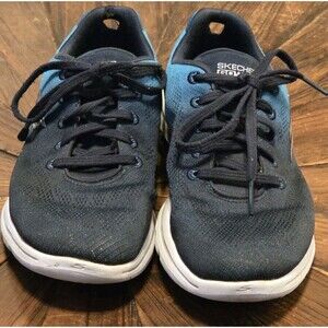 Skechers Women's GOwalk 5 Alive shoes, dark blue/light blue ombré - Size 8
